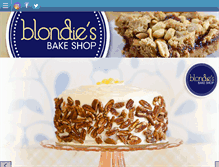 Tablet Screenshot of blondiesbakeshop.com